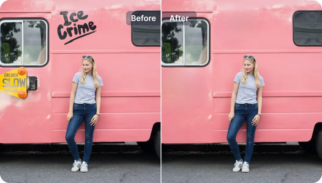 Image cleaning tool example